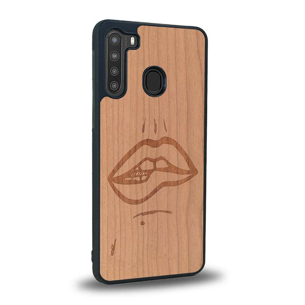 Coque Samsung A21 - The Kiss - Coque en bois