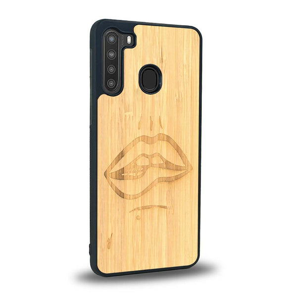 Coque Samsung A21 - The Kiss - Coque en bois