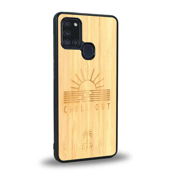Coque Samsung A21S - La Chill Out - Coque en bois