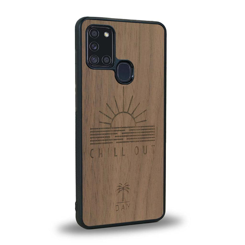 Coque Samsung A21S - La Chill Out - Coque en bois