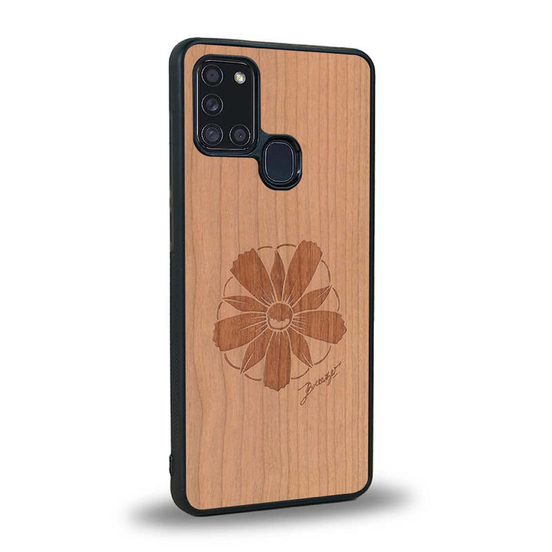 Coque Samsung A21S - La Fleur des Montagnes - Coque en bois