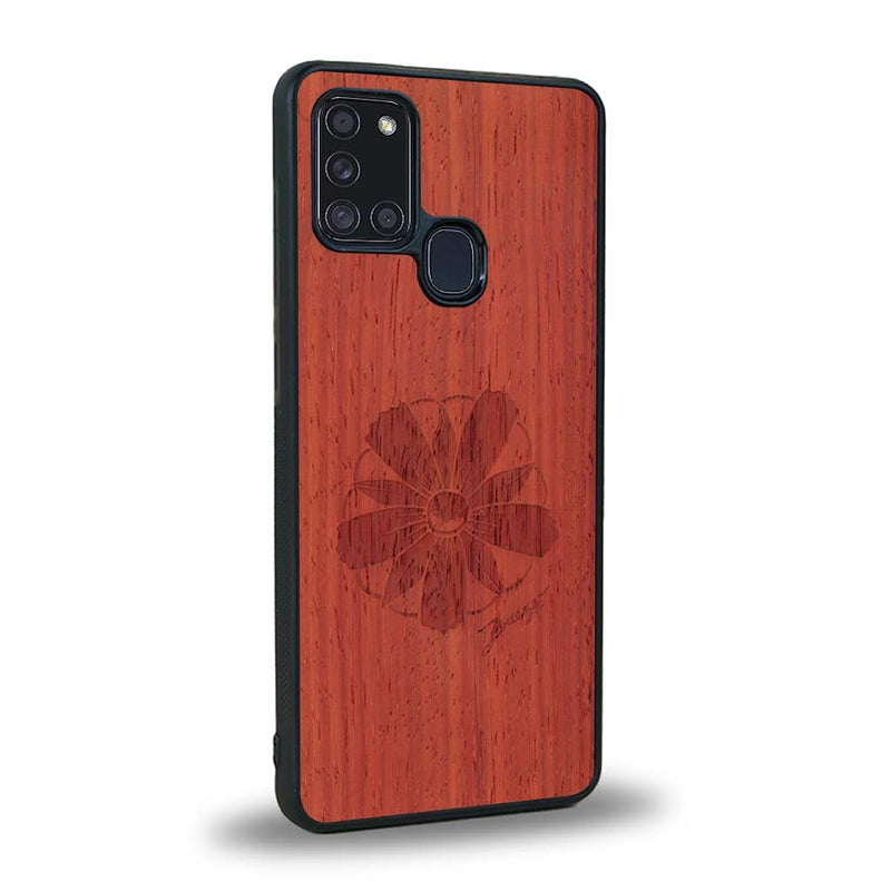 Coque Samsung A21S - La Fleur des Montagnes - Coque en bois