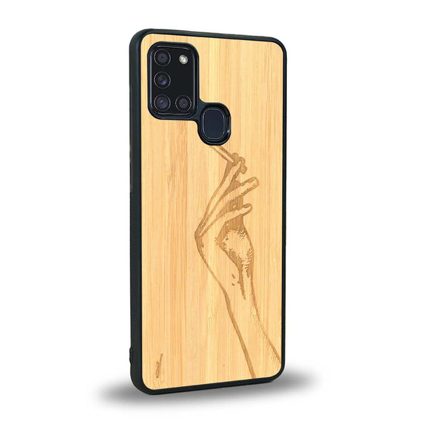 Coque Samsung A21S - La Garçonne - Coque en bois