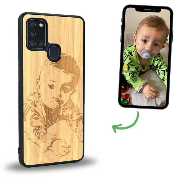 Coque Samsung A21S - La Personnalisable - Coque en bois