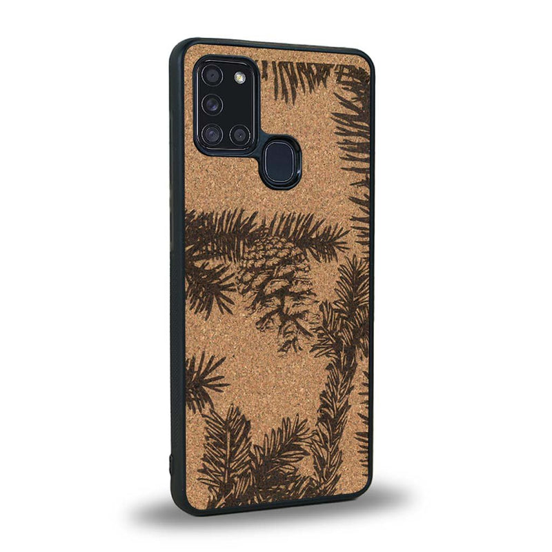 Coque Samsung A21S - La Pomme de Pin - Coque en bois