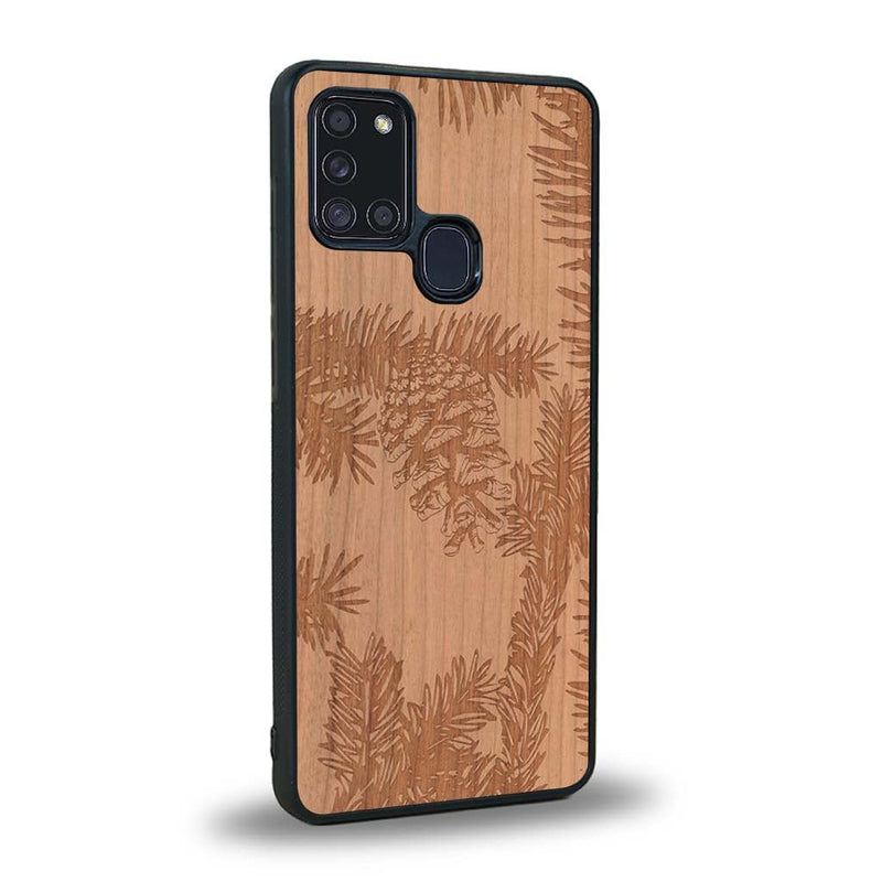 Coque Samsung A21S - La Pomme de Pin - Coque en bois