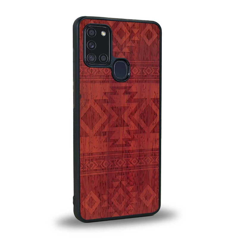 Coque Samsung A21S - L'Aztec - Coque en bois