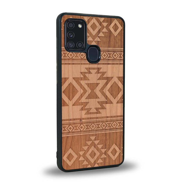 Coque Samsung A21S - L'Aztec - Coque en bois