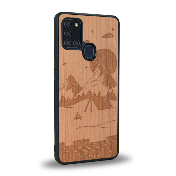 Coque Samsung A21S - Le Campsite - Coque en bois
