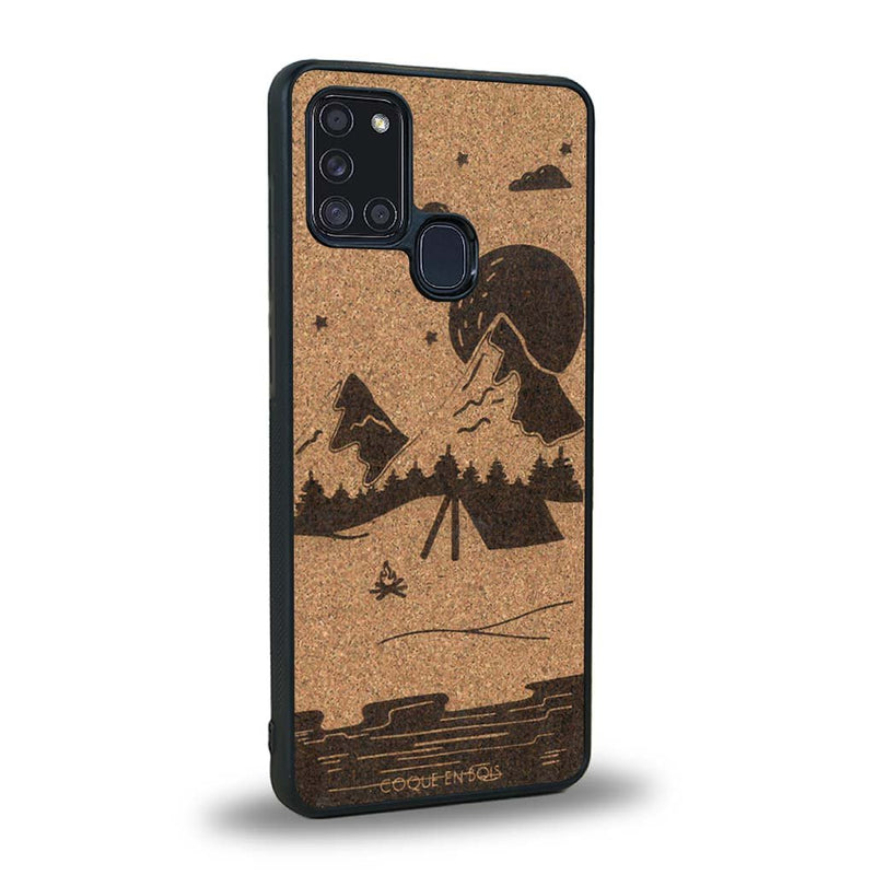 Coque Samsung A21S - Le Campsite - Coque en bois