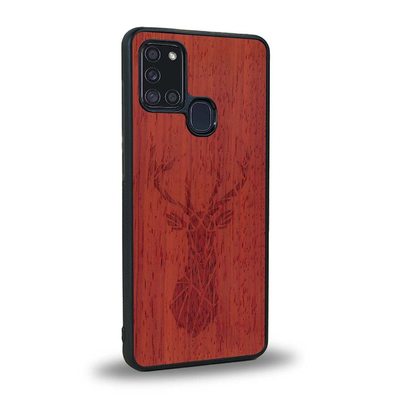 Coque Samsung A21S - Le Cerf - Coque en bois