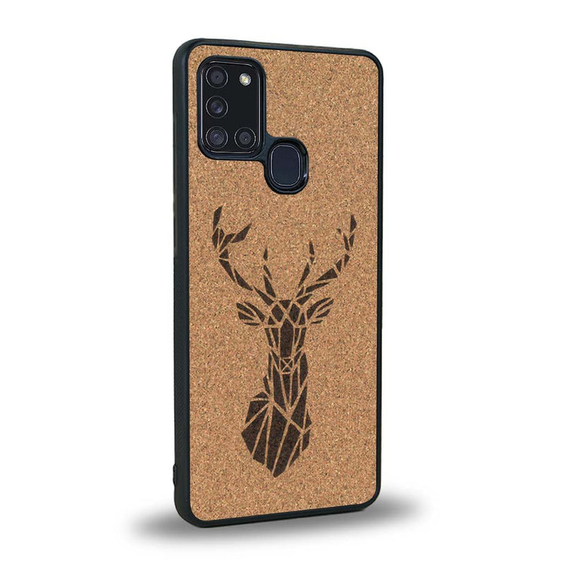 Coque Samsung A21S - Le Cerf - Coque en bois