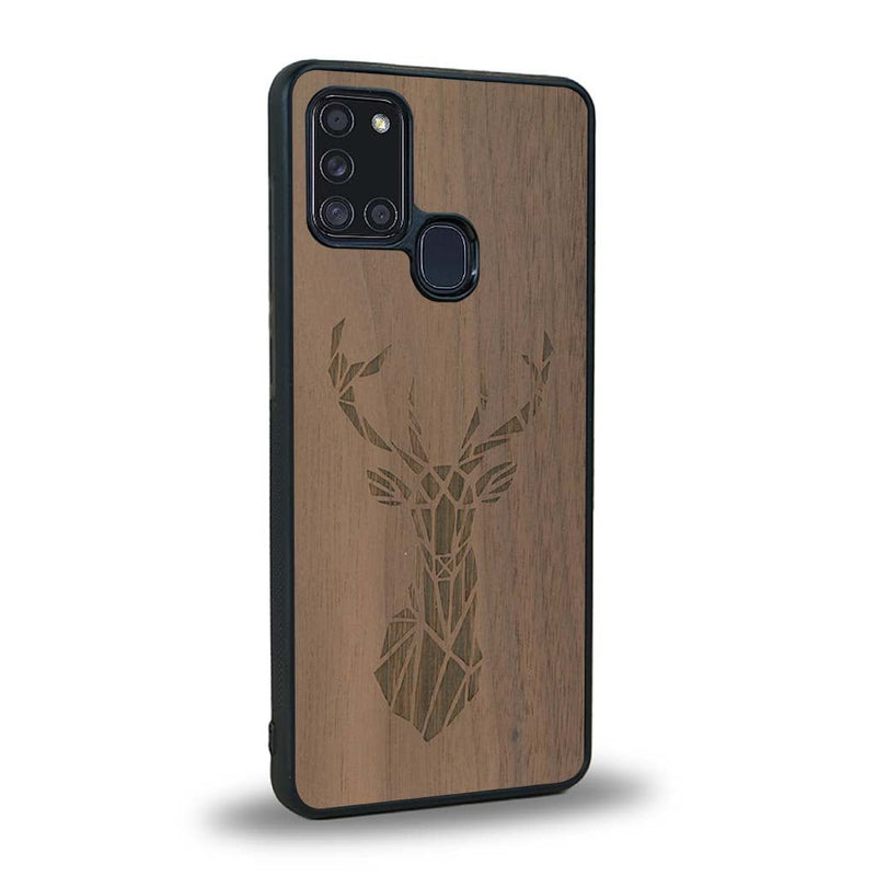 Coque Samsung A21S - Le Cerf - Coque en bois