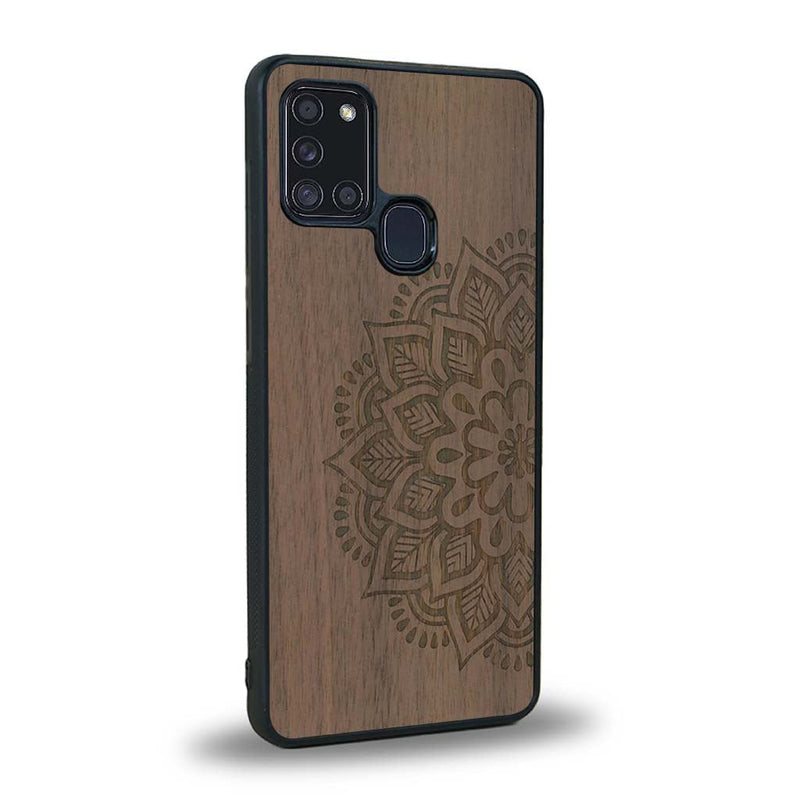 Coque Samsung A21S - Le Mandala Sanskrit - Coque en bois