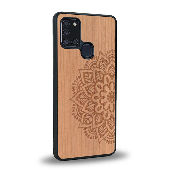 Coque Samsung A21S - Le Mandala Sanskrit - Coque en bois