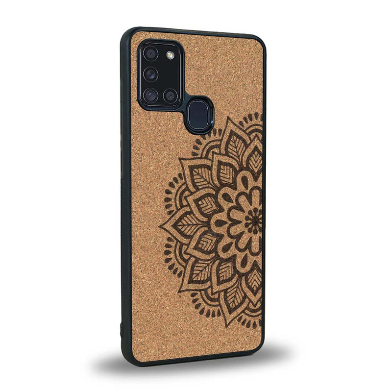 Coque Samsung A21S - Le Mandala Sanskrit - Coque en bois