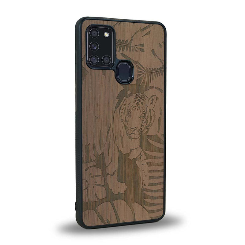 Coque Samsung A21S - Le Tigre - Coque en bois