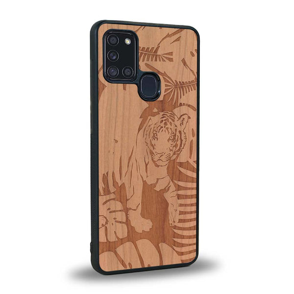 Coque Samsung A21S - Le Tigre - Coque en bois