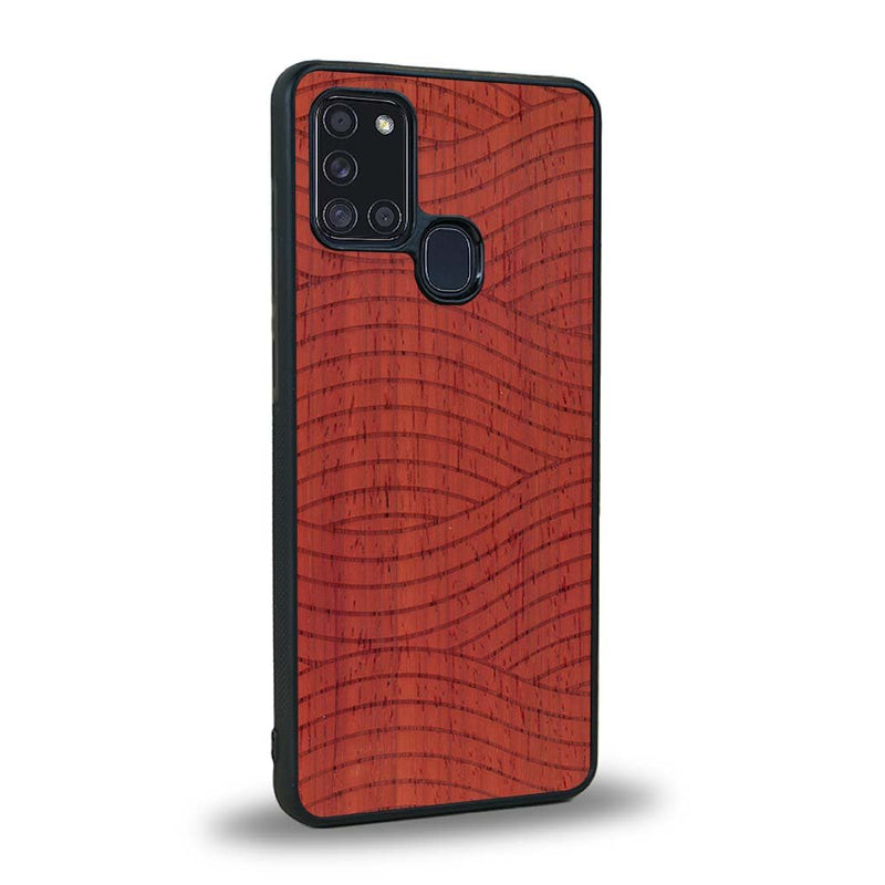 Coque Samsung A21S - Le Wavy Style - Coque en bois