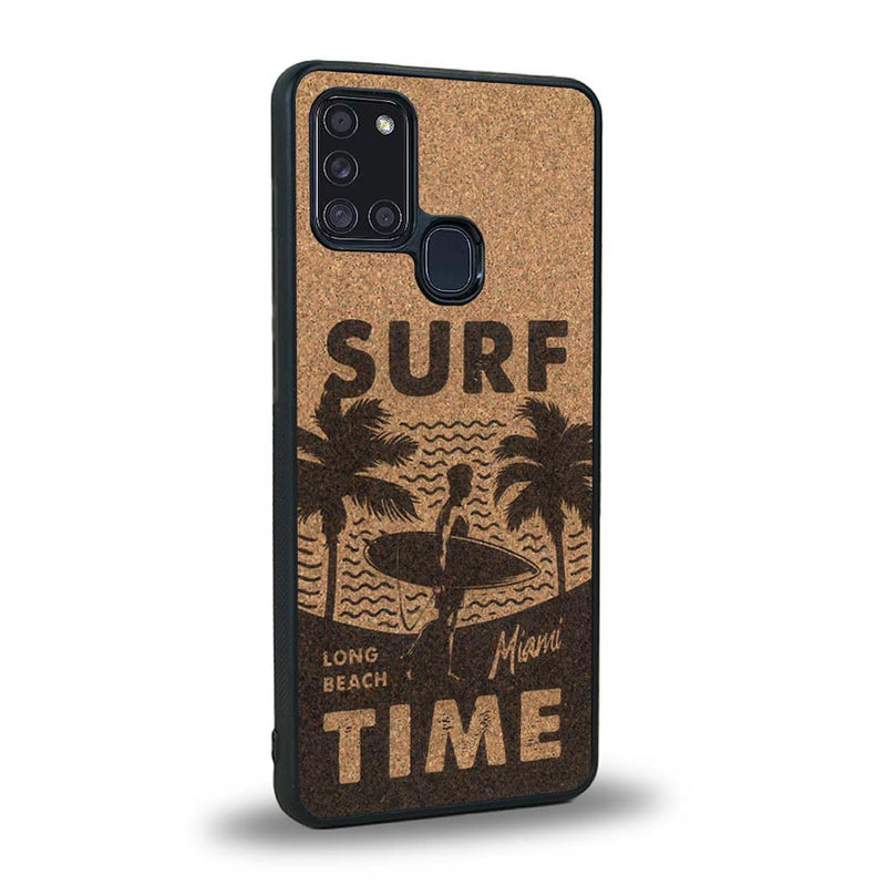 Coque Samsung A21S - Surf Time - Coque en bois