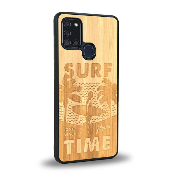 Coque Samsung A21S - Surf Time - Coque en bois