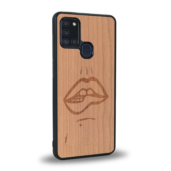Coque Samsung A21S - The Kiss - Coque en bois