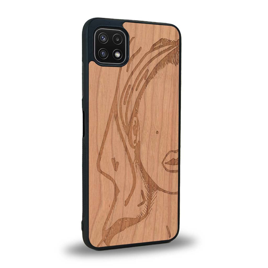 Coque Samsung A22 5G - Au féminin - Coque en bois