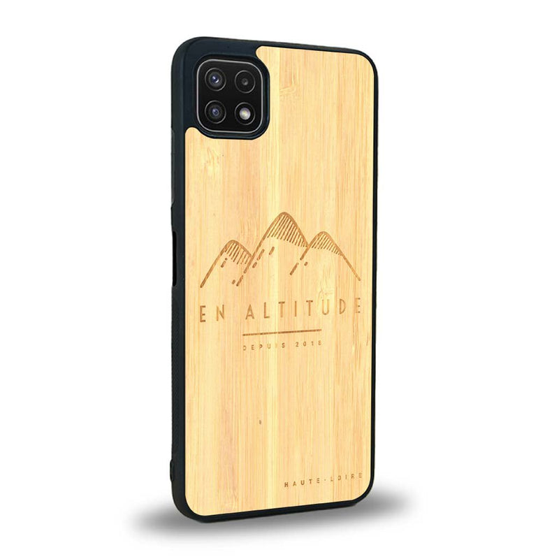 Coque Samsung A22 5G - En Altitude - Coque en bois