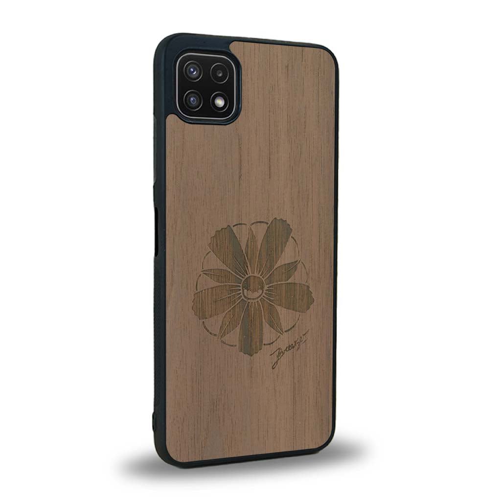 Coque Samsung A22 5G - La Fleur des Montagnes - Coque en bois