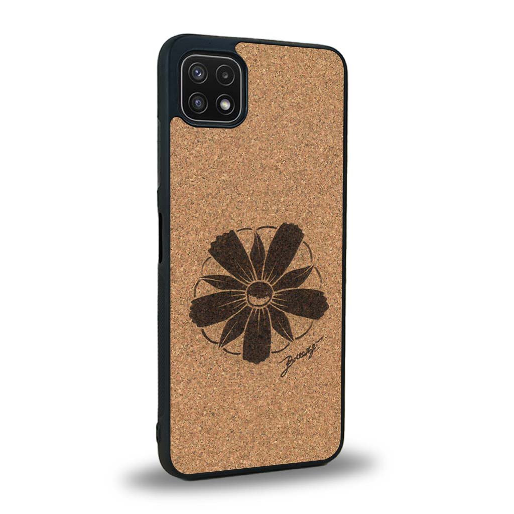Coque Samsung A22 5G - La Fleur des Montagnes - Coque en bois