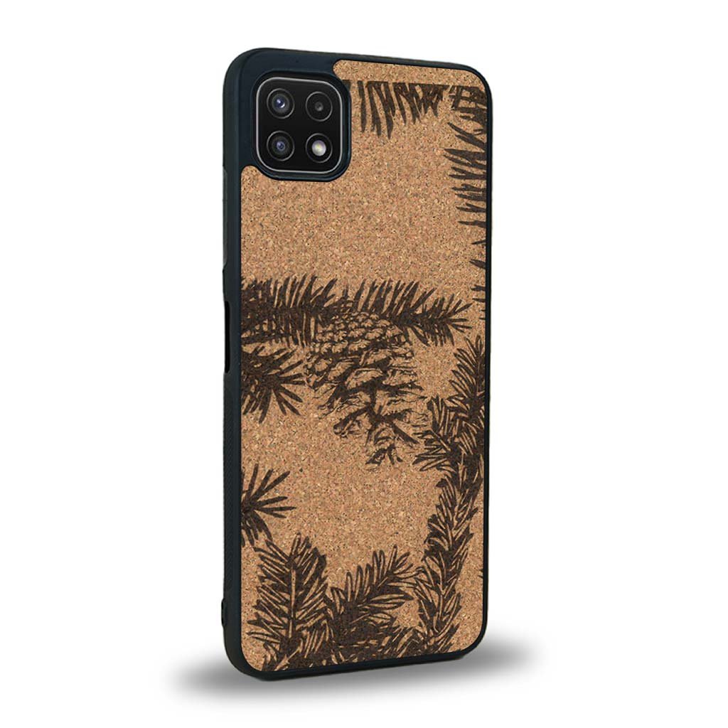 Coque Samsung A22 5G - La Pomme de Pin - Coque en bois