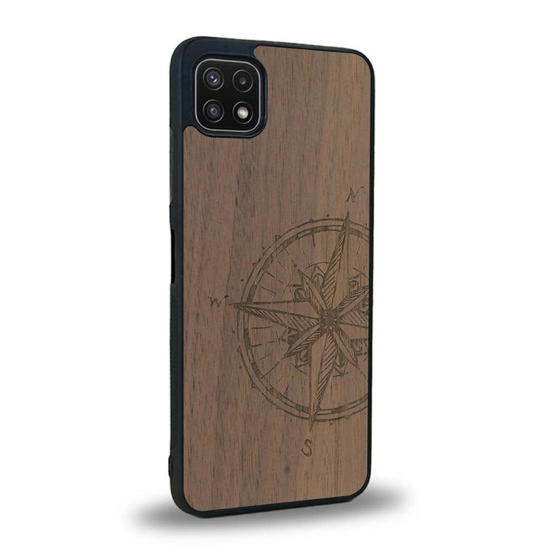 Coque Samsung A22 5G - La Rose des Vents - Coque en bois