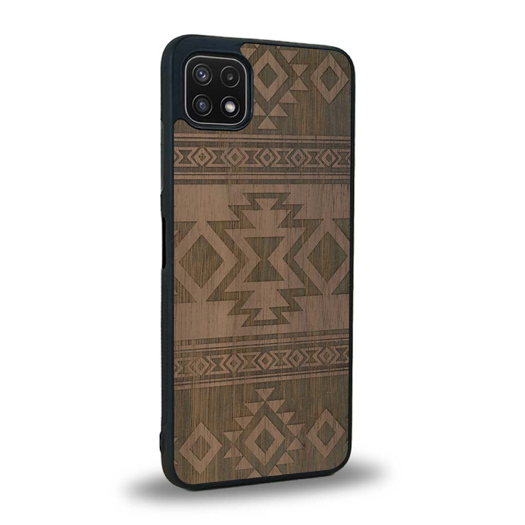 Coque Samsung A22 5G - L'Aztec - Coque en bois