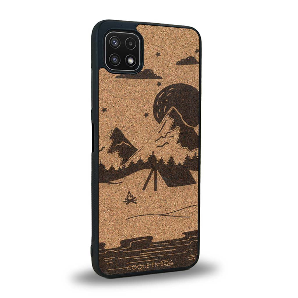Coque Samsung A22 5G - Le Campsite - Coque en bois