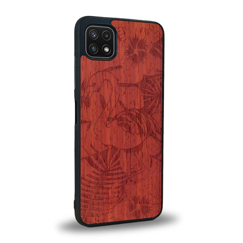 Coque Samsung A22 5G - Le Flamant Rose - Coque en bois