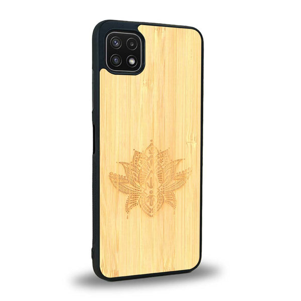 Coque Samsung A22 5G - Le Lotus - Coque en bois