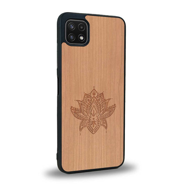 Coque Samsung A22 5G - Le Lotus - Coque en bois