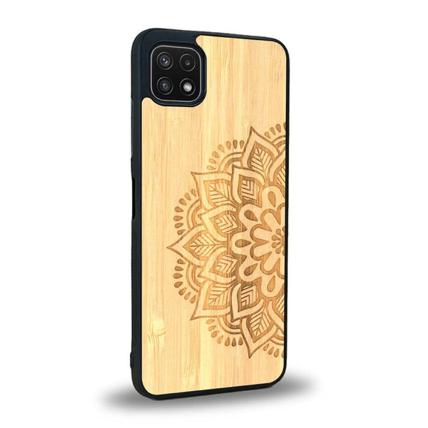 Coque Samsung A22 5G - Le Mandala Sanskrit - Coque en bois