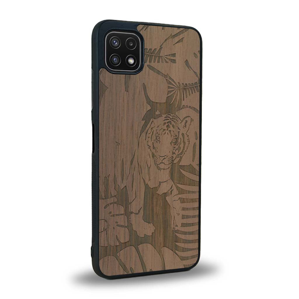 Coque Samsung A22 5G - Le Tigre - Coque en bois
