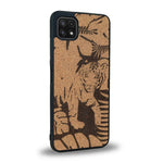 Coque Samsung A22 5G - Le Tigre - Coque en bois