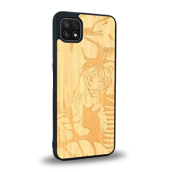 Coque Samsung A22 5G - Le Tigre - Coque en bois