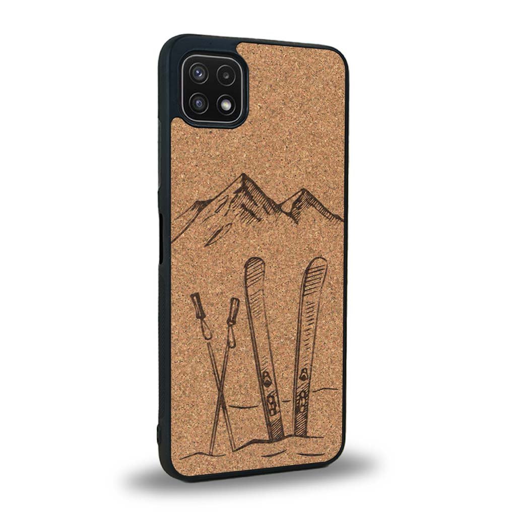 Coque Samsung A22 5G - Winter Holidays - Coque en bois