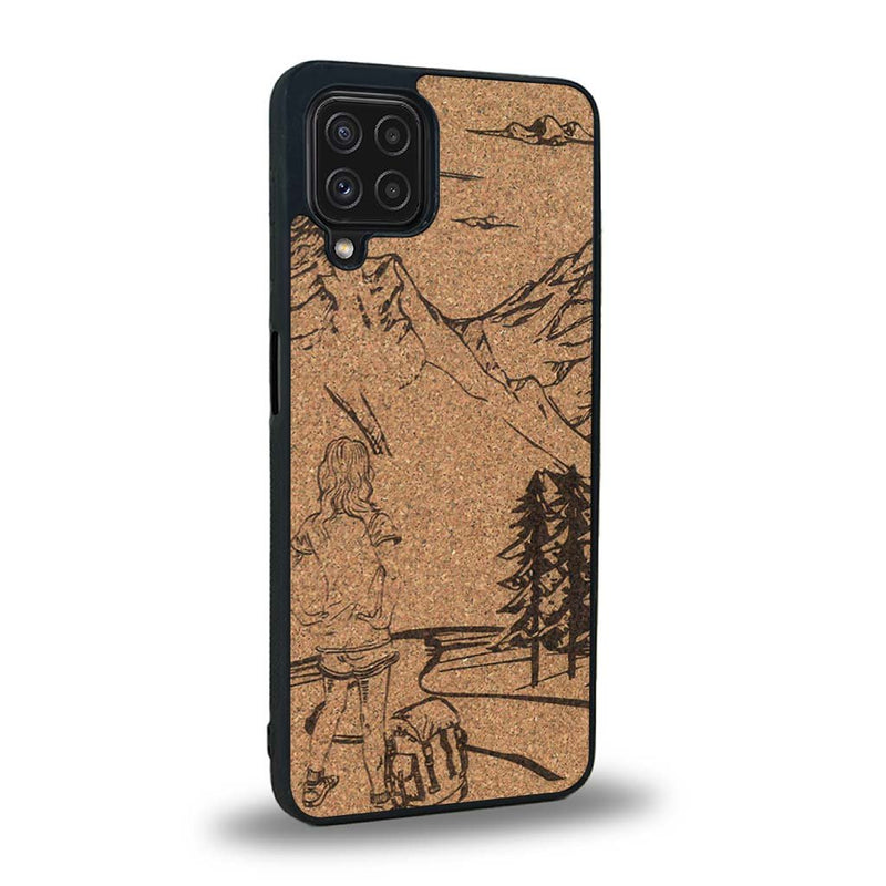 Coque Samsung A22 - L'Exploratrice - Coque en bois