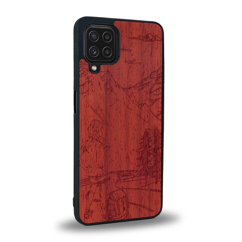 Coque Samsung A22 - L'Exploratrice - Coque en bois