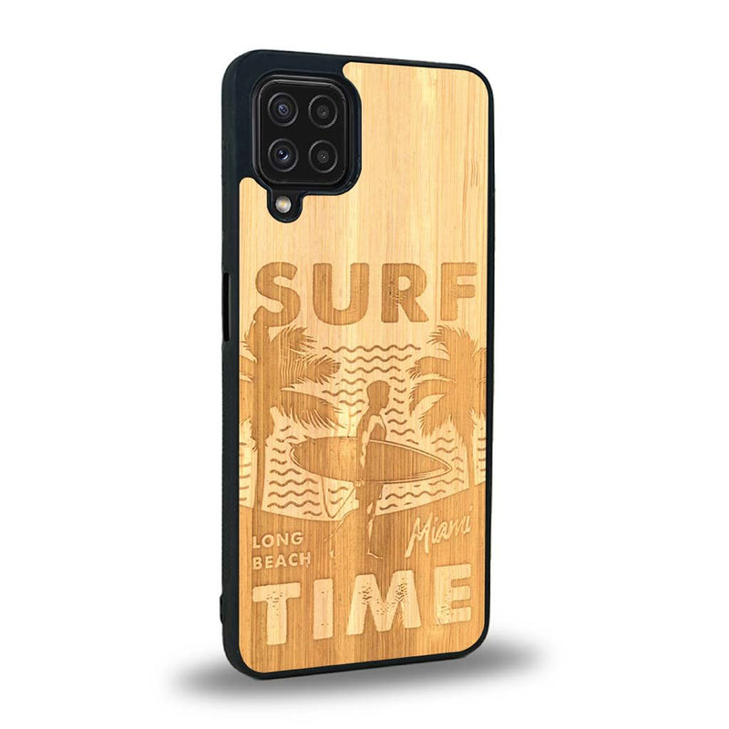 Coque Samsung A22 - Surf Time - Coque en bois