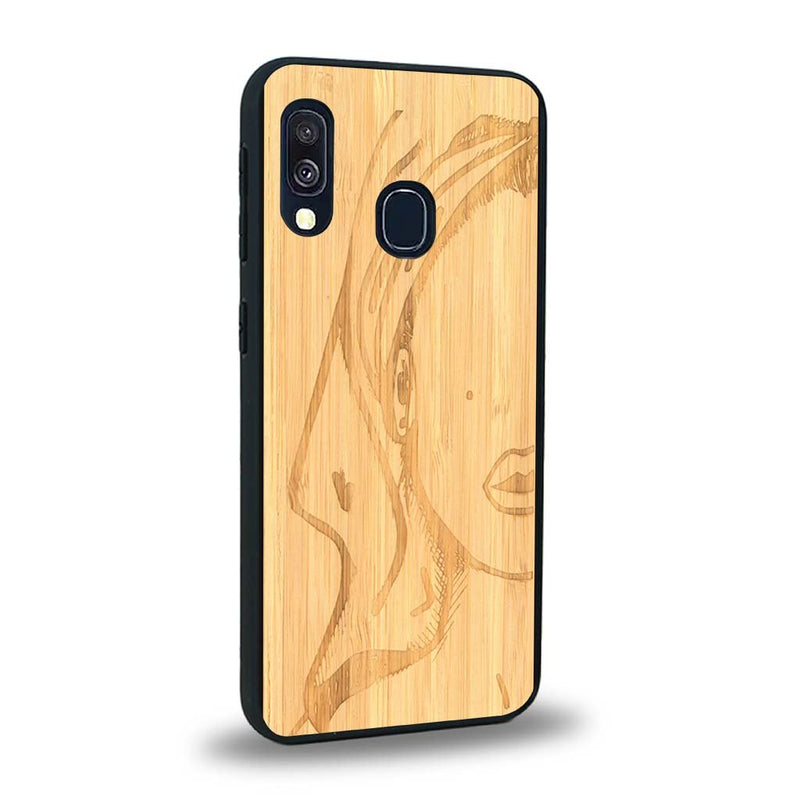 Coque Samsung A30 - Au féminin - Coque en bois