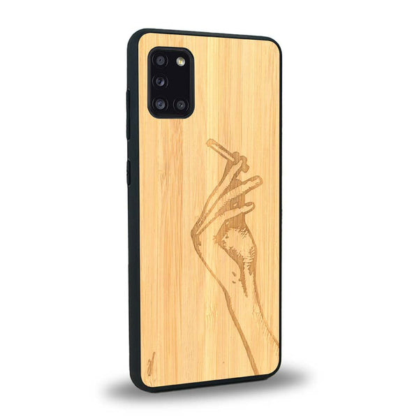 Coque Samsung A31 - La Garçonne - Coque en bois