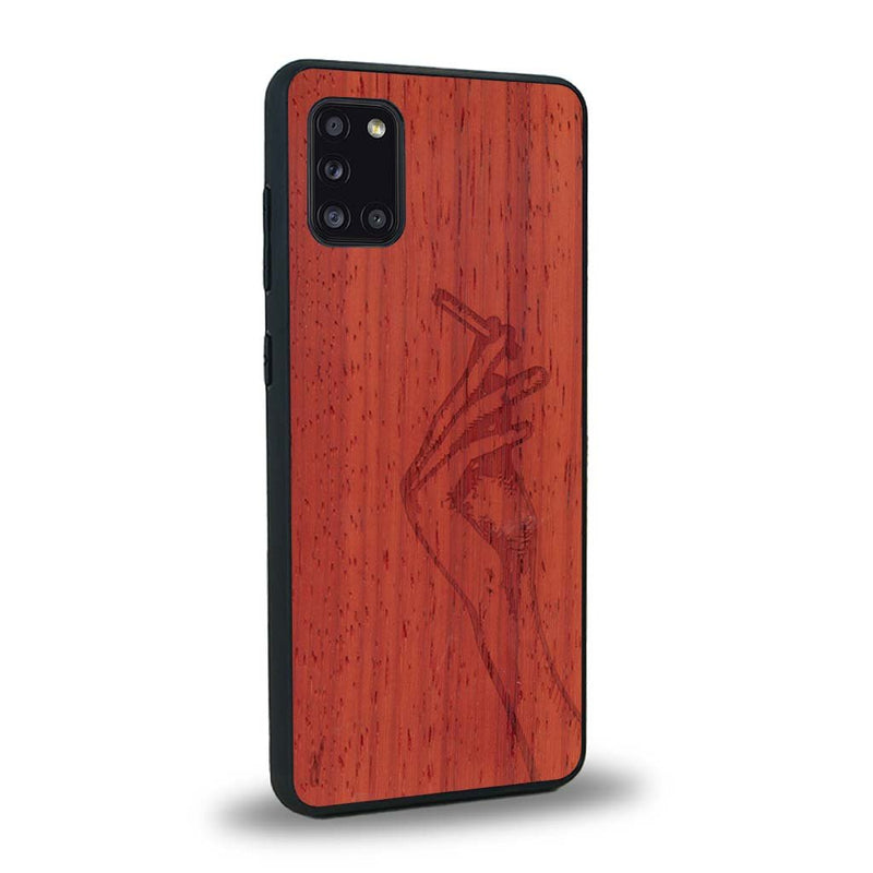 Coque Samsung A31 - La Garçonne - Coque en bois