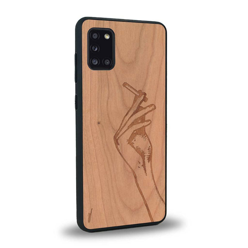 Coque Samsung A31 - La Garçonne - Coque en bois