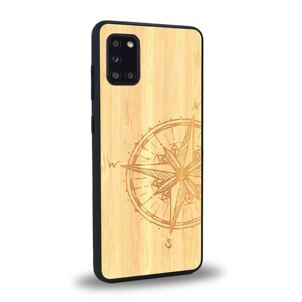 Coque Samsung A31 - La Rose des Vents - Coque en bois